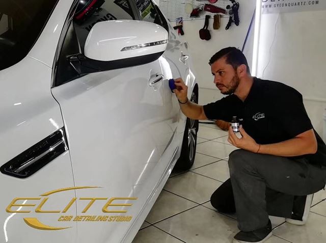 White new car Ceramic Coating8