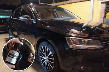 روکش شیشه ای رنگ مشکی فولکس